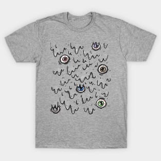 Goo & Spooky Eyes Funny Halloween Design T-Shirt